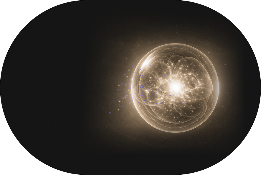 Glowing energy sphere